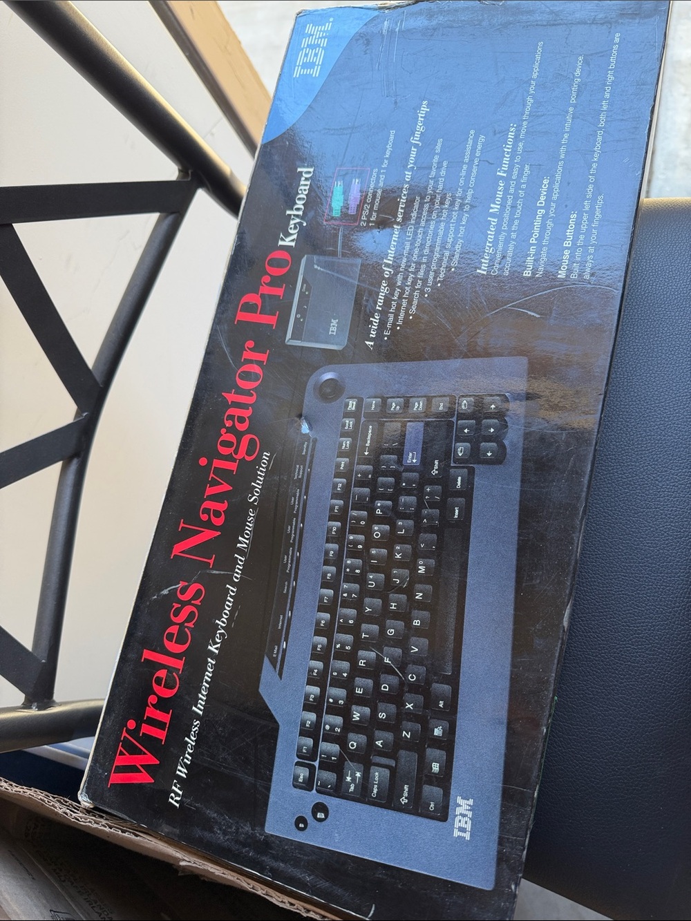 IBM Wireless Navigator Pro Wireless Keyboard - Black